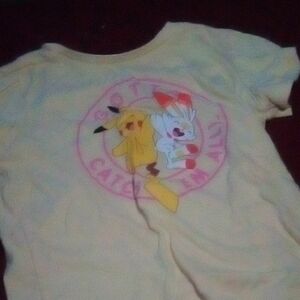 Pokemon Yellow Tee with Pikachu and Scorbunny